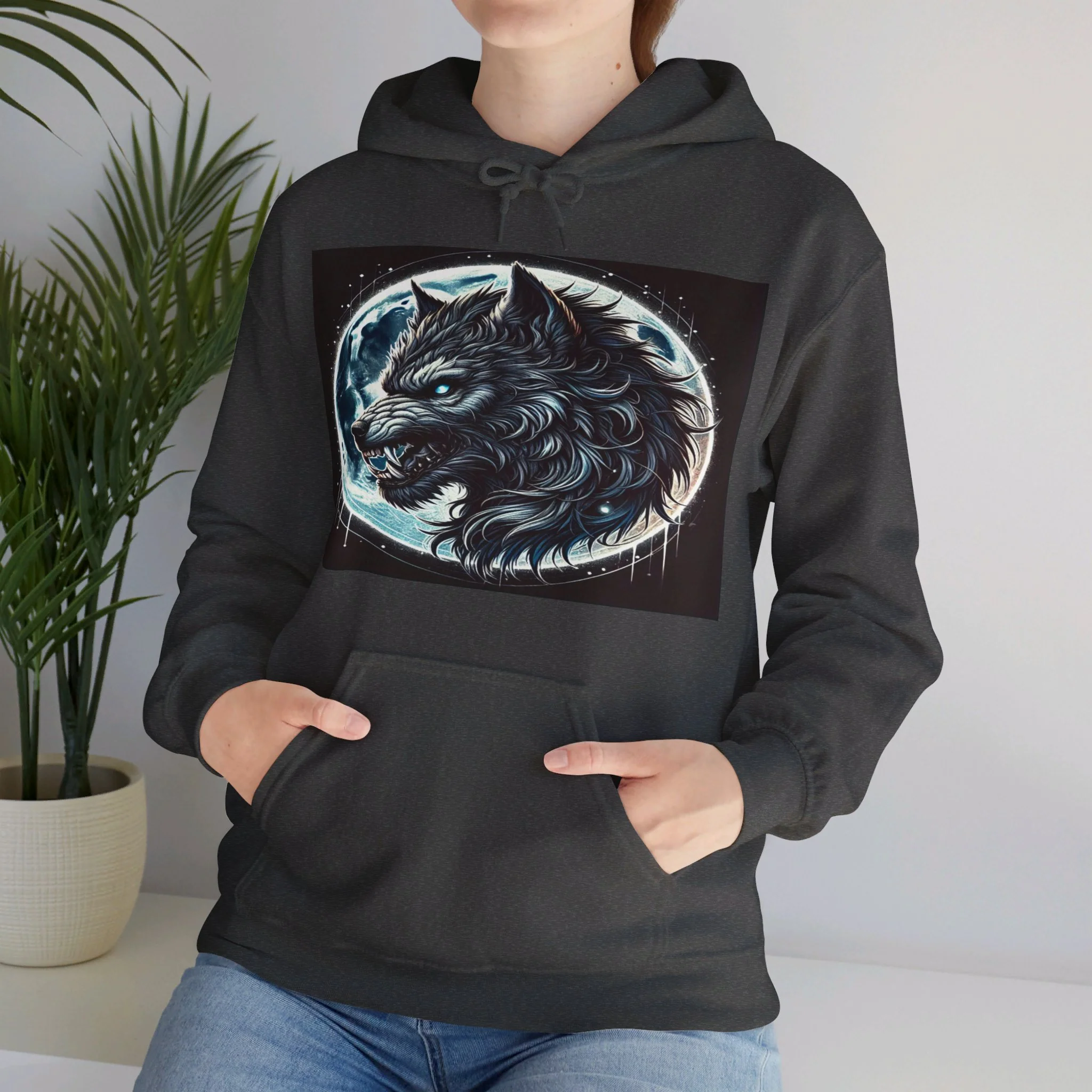 Moonfall Series Fierce Wolf Howling Moon Hoodie Stylish Unique Graphic Hooded Sweatshirt Wolf Adventure Seekers - Image 23