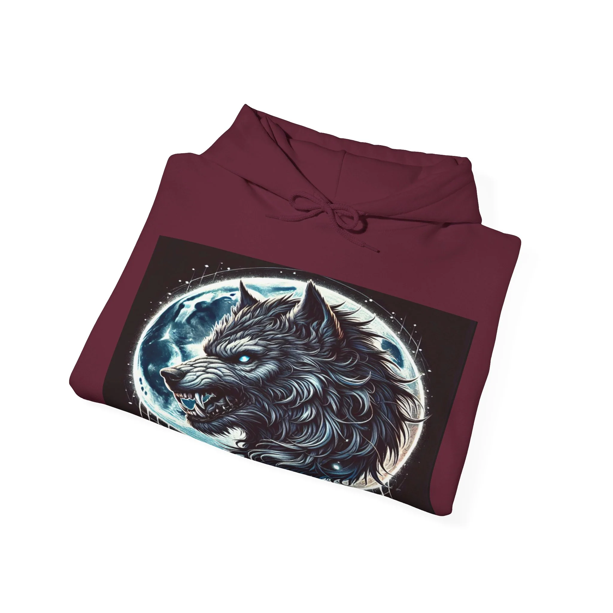 Moonfall Series Fierce Wolf Howling Moon Hoodie Stylish Unique Graphic Hooded Sweatshirt Wolf Adventure Seekers - Image 26