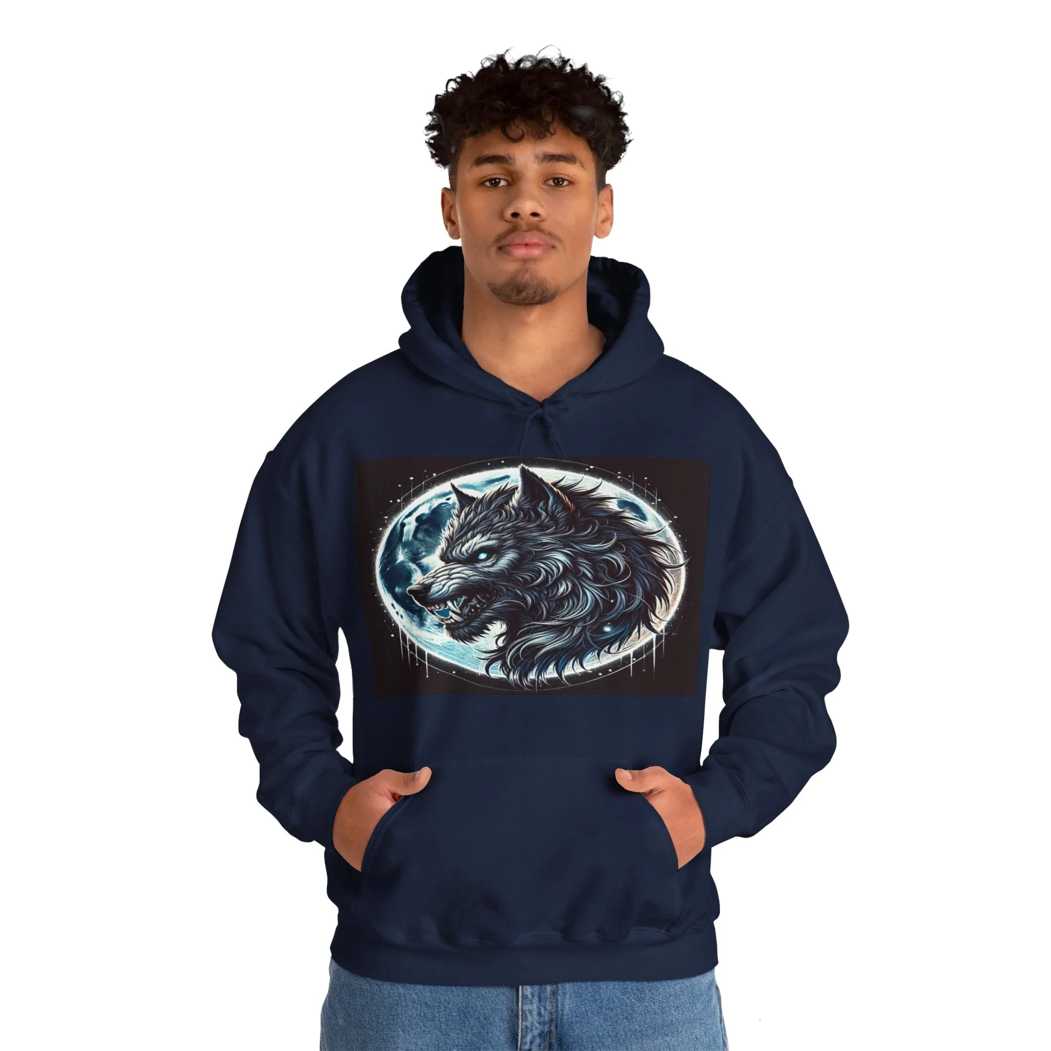 Moonfall Series Fierce Wolf Howling Moon Hoodie Stylish Unique Graphic Hooded Sweatshirt Wolf Adventure Seekers - Image 34