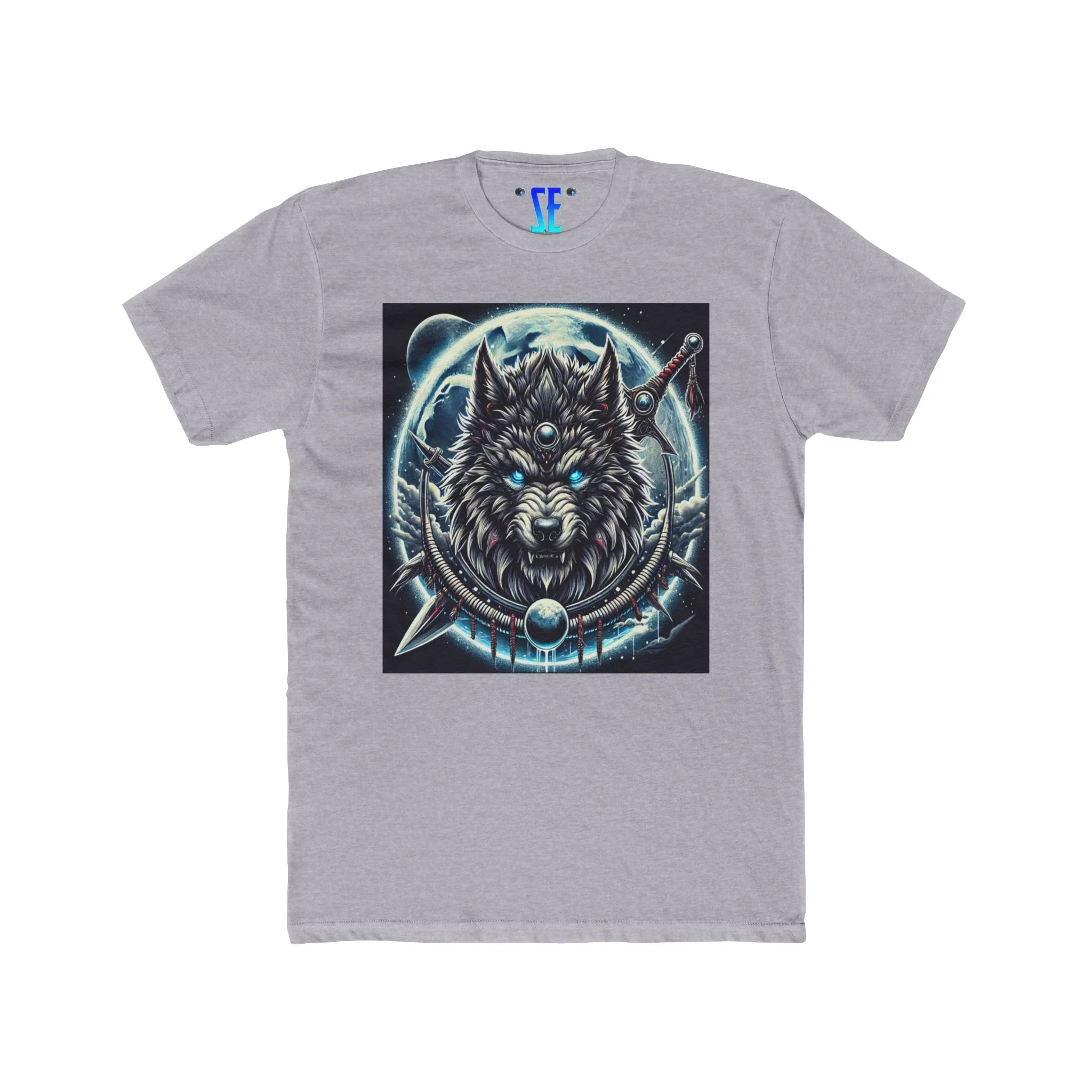 Moonfall Series Mystic Alpha Wolf Moon Bold Graphic Tee Wolf Enthusiasts Adventure Warrior - Image 2