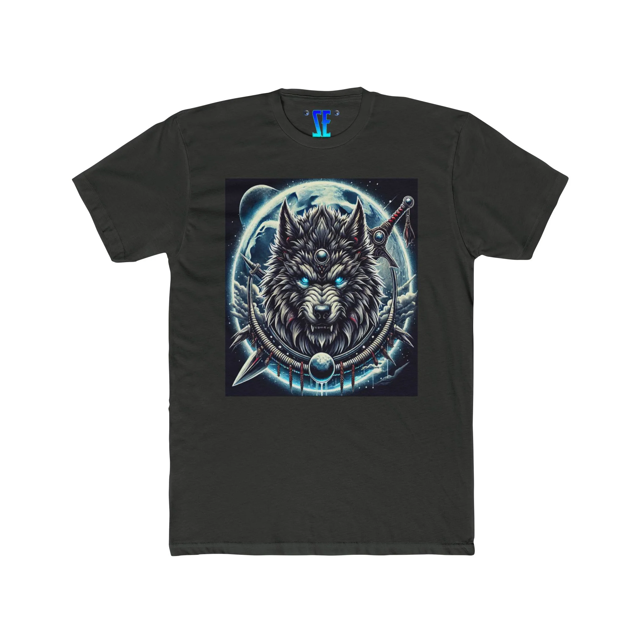 Moonfall Series Mystic Alpha Wolf Moon Bold Graphic Tee Wolf Enthusiasts Adventure Warrior - Image 3