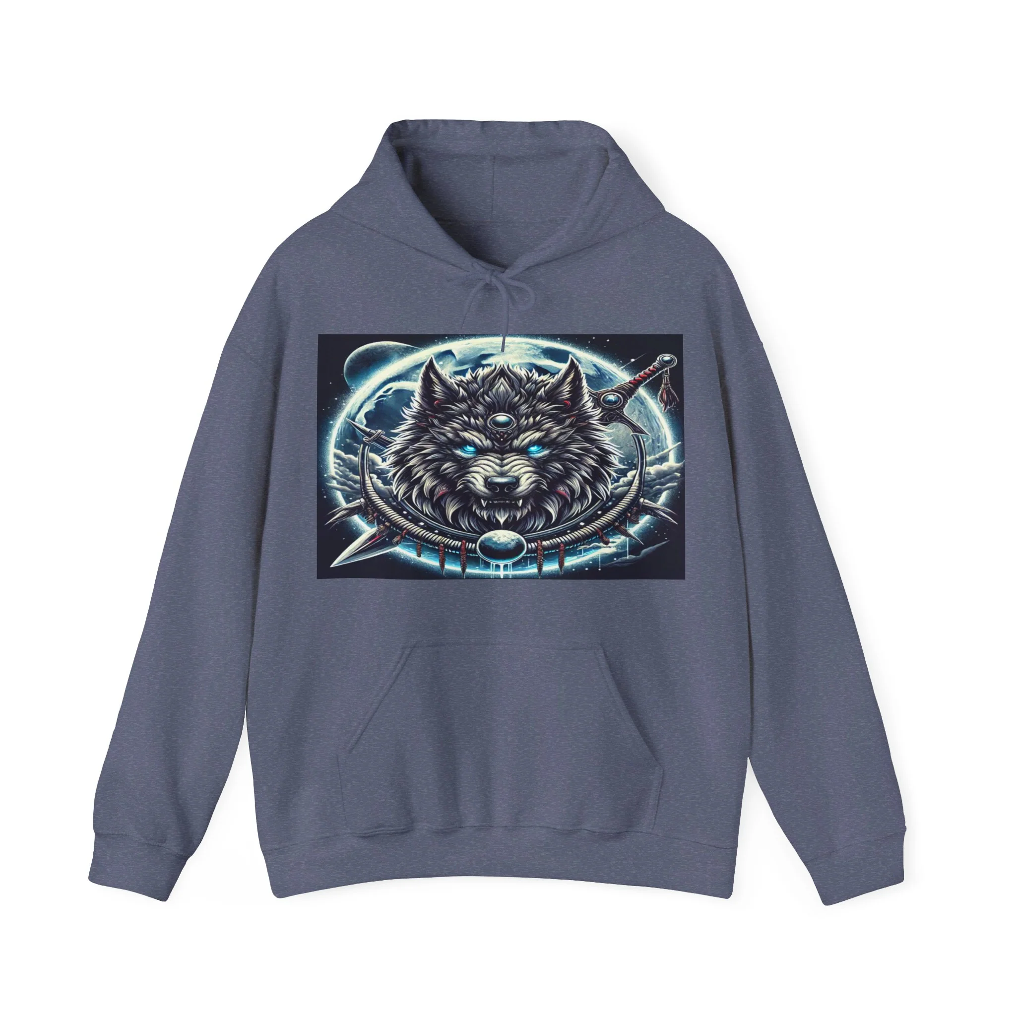 Moonfall Series Mystic Alpha Wolf Moon Hoodie Unique Graphic Hooded Sweatshirt Wolf Enthusiasts - Image 11