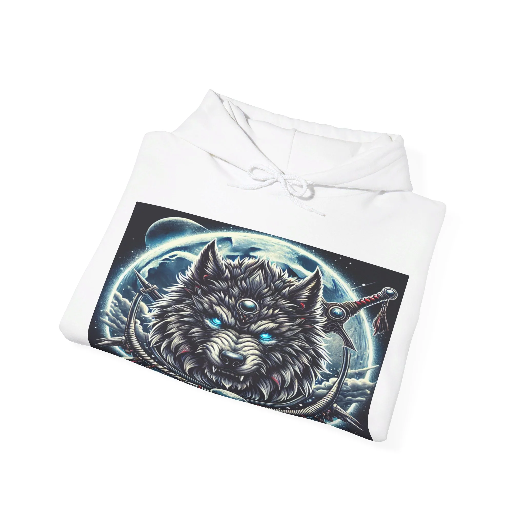 Moonfall Series Mystic Alpha Wolf Moon Hoodie Unique Graphic Hooded Sweatshirt Wolf Enthusiasts - Image 38