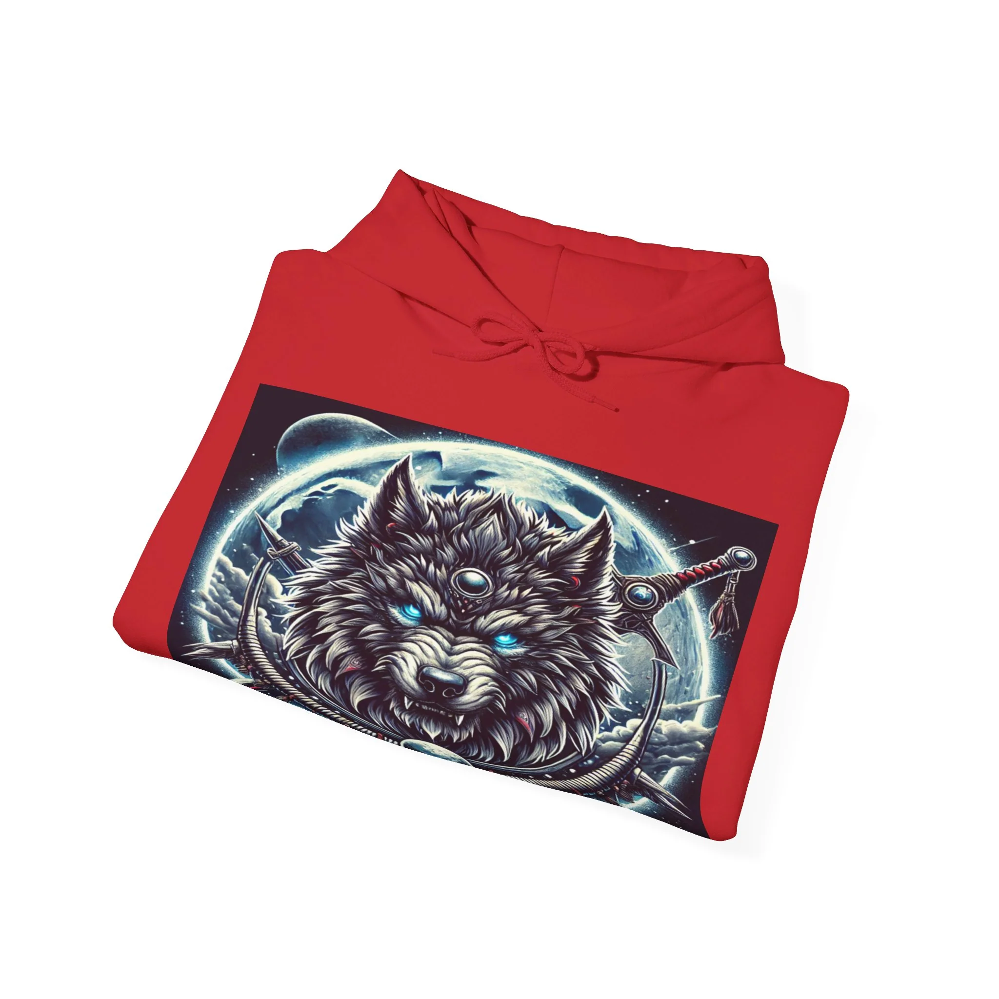 Moonfall Series Mystic Alpha Wolf Moon Hoodie Unique Graphic Hooded Sweatshirt Wolf Enthusiasts - Image 50