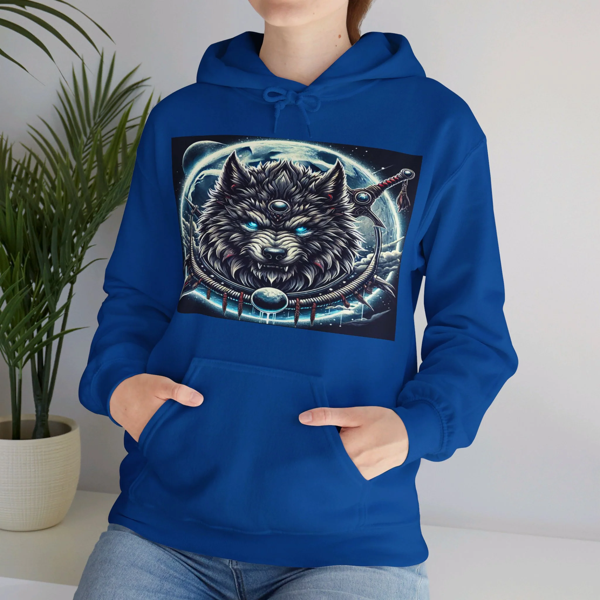 Moonfall Series Mystic Alpha Wolf Moon Hoodie Unique Graphic Hooded Sweatshirt Wolf Enthusiasts - Image 59