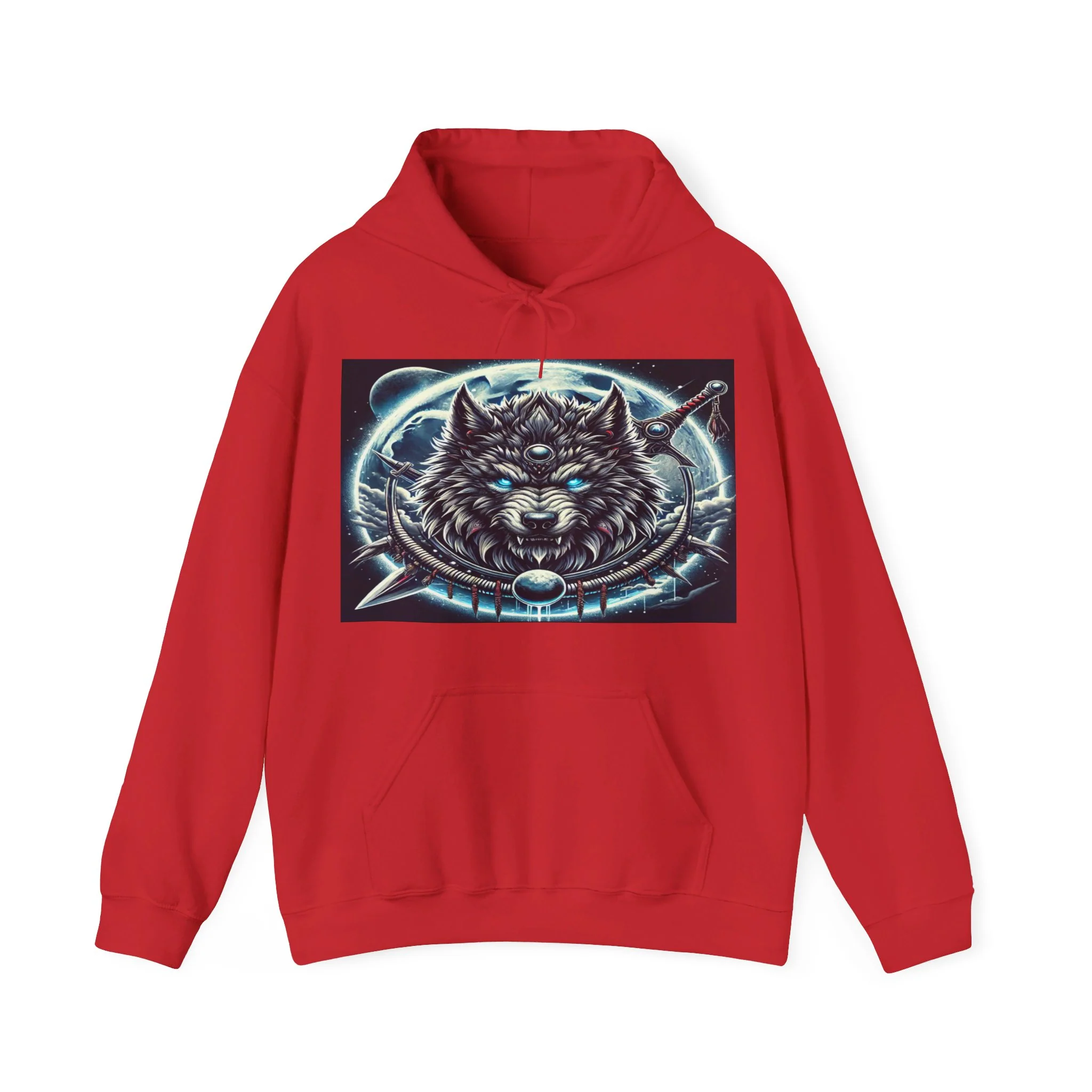 Moonfall Series Mystic Alpha Wolf Moon Hoodie Unique Graphic Hooded Sweatshirt Wolf Enthusiasts - Image 7