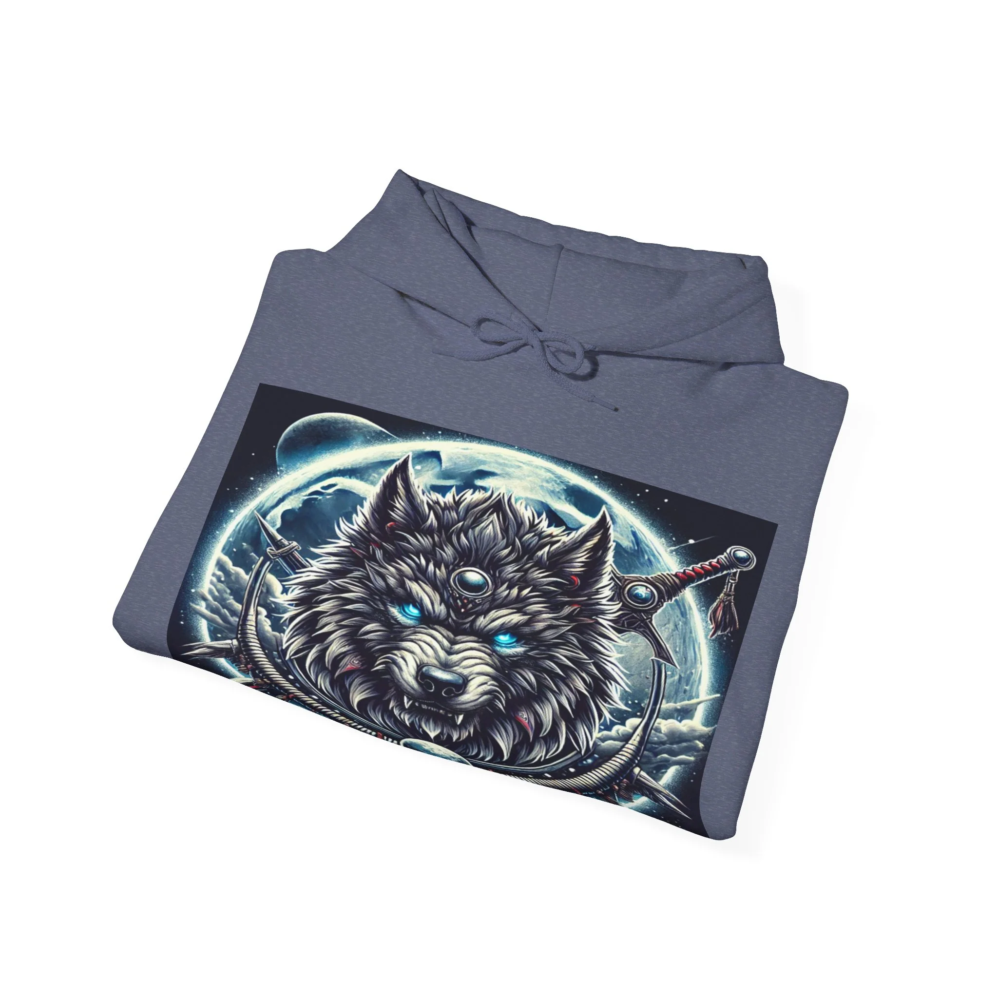 Moonfall Series Mystic Alpha Wolf Moon Hoodie Unique Graphic Hooded Sweatshirt Wolf Enthusiasts - Image 73