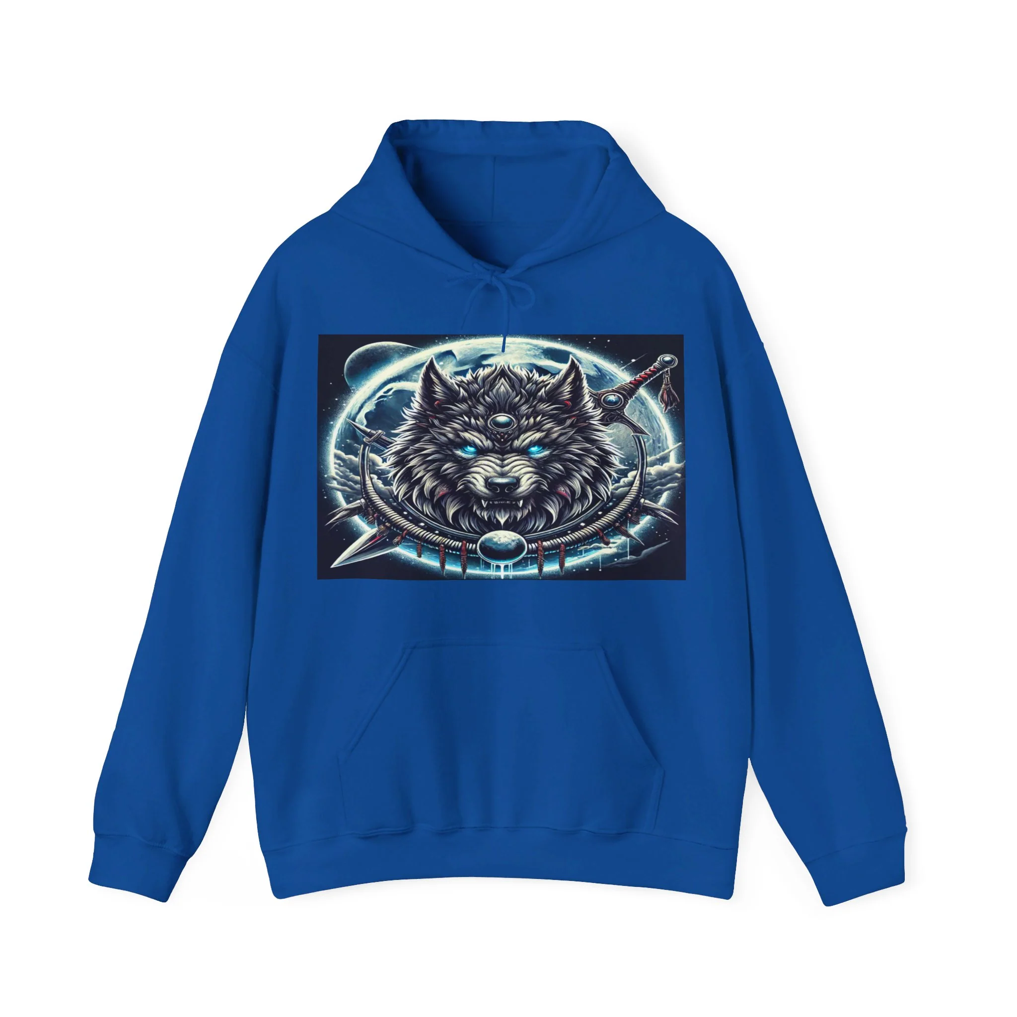 Moonfall Series Mystic Alpha Wolf Moon Hoodie Unique Graphic Hooded Sweatshirt Wolf Enthusiasts - Image 8
