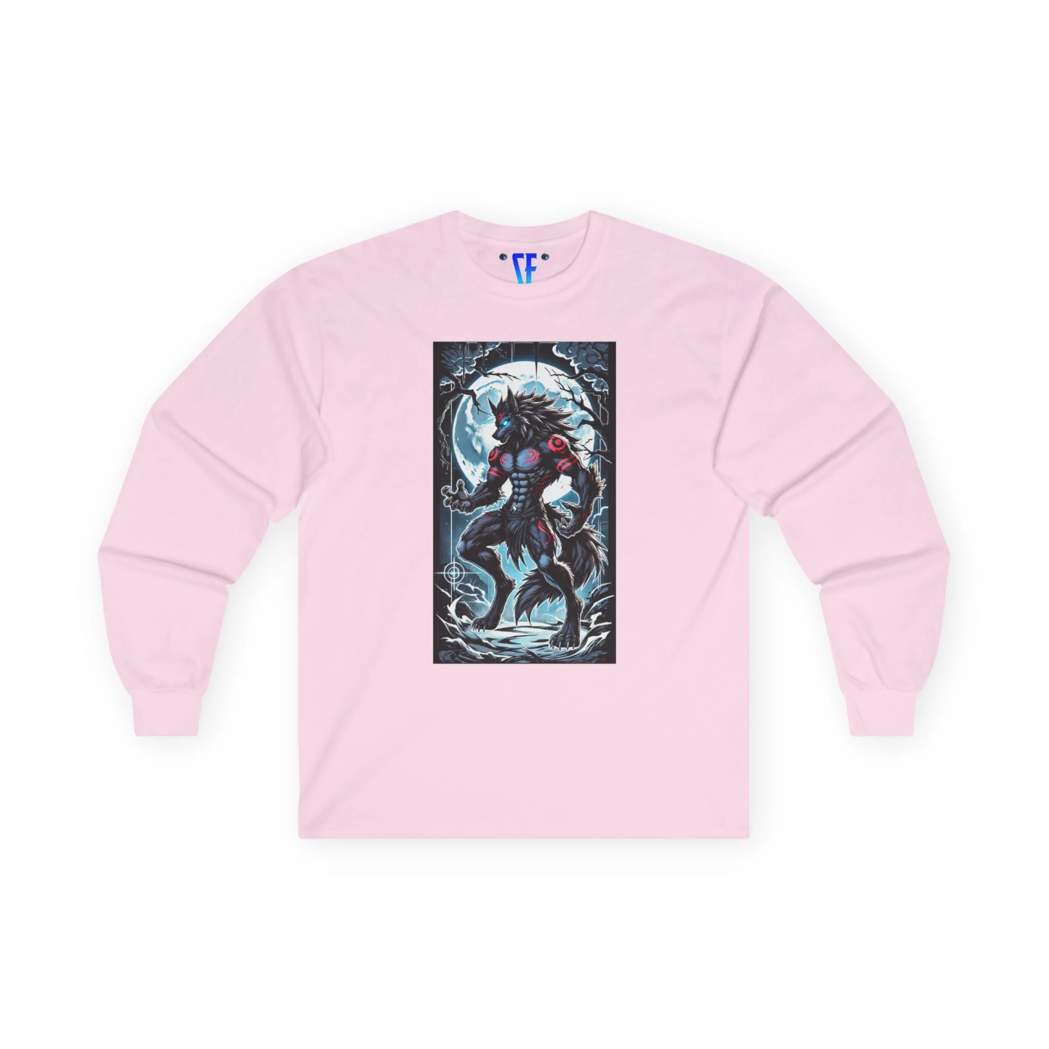 Moonfall Series Shadow WereWolf Long Sleeve Tee Lunar Warrior Design - Image 12