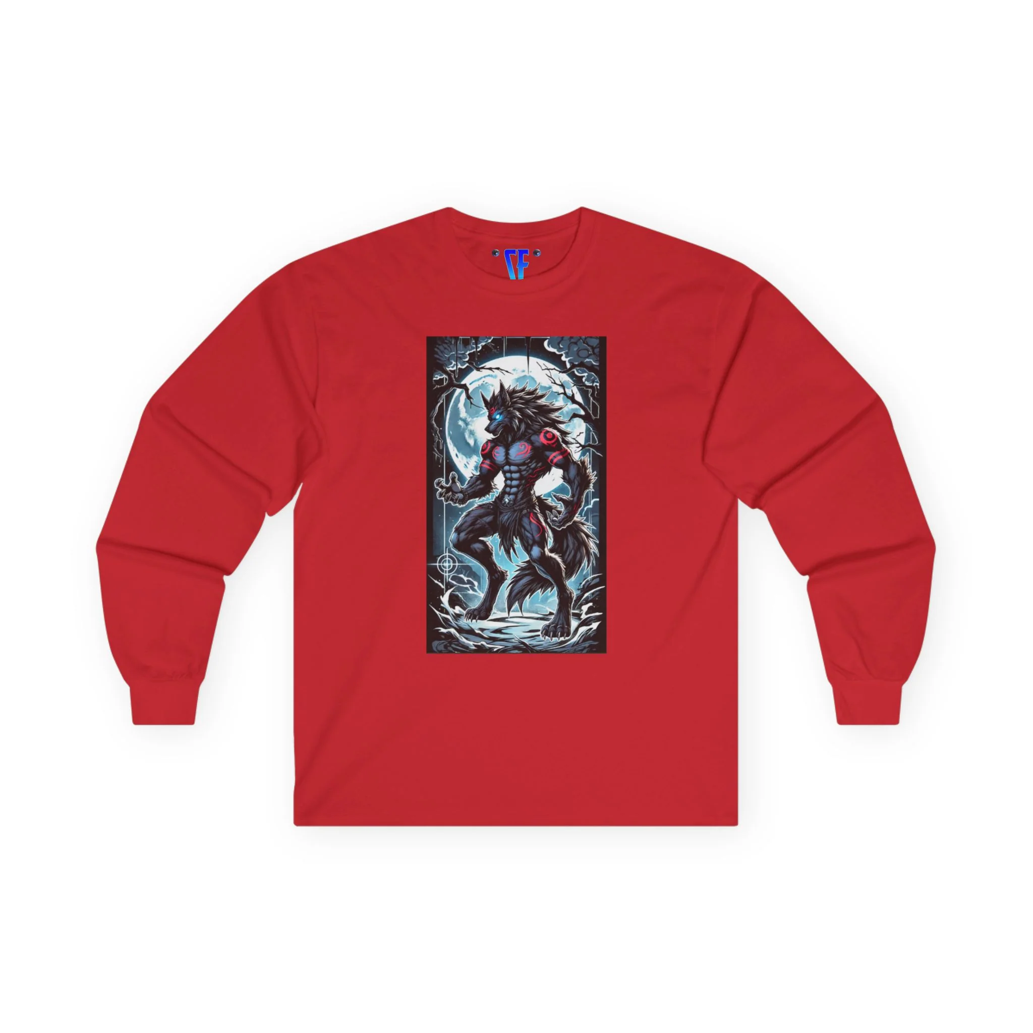 Moonfall Series Shadow WereWolf Long Sleeve Tee Lunar Warrior Design - Image 13
