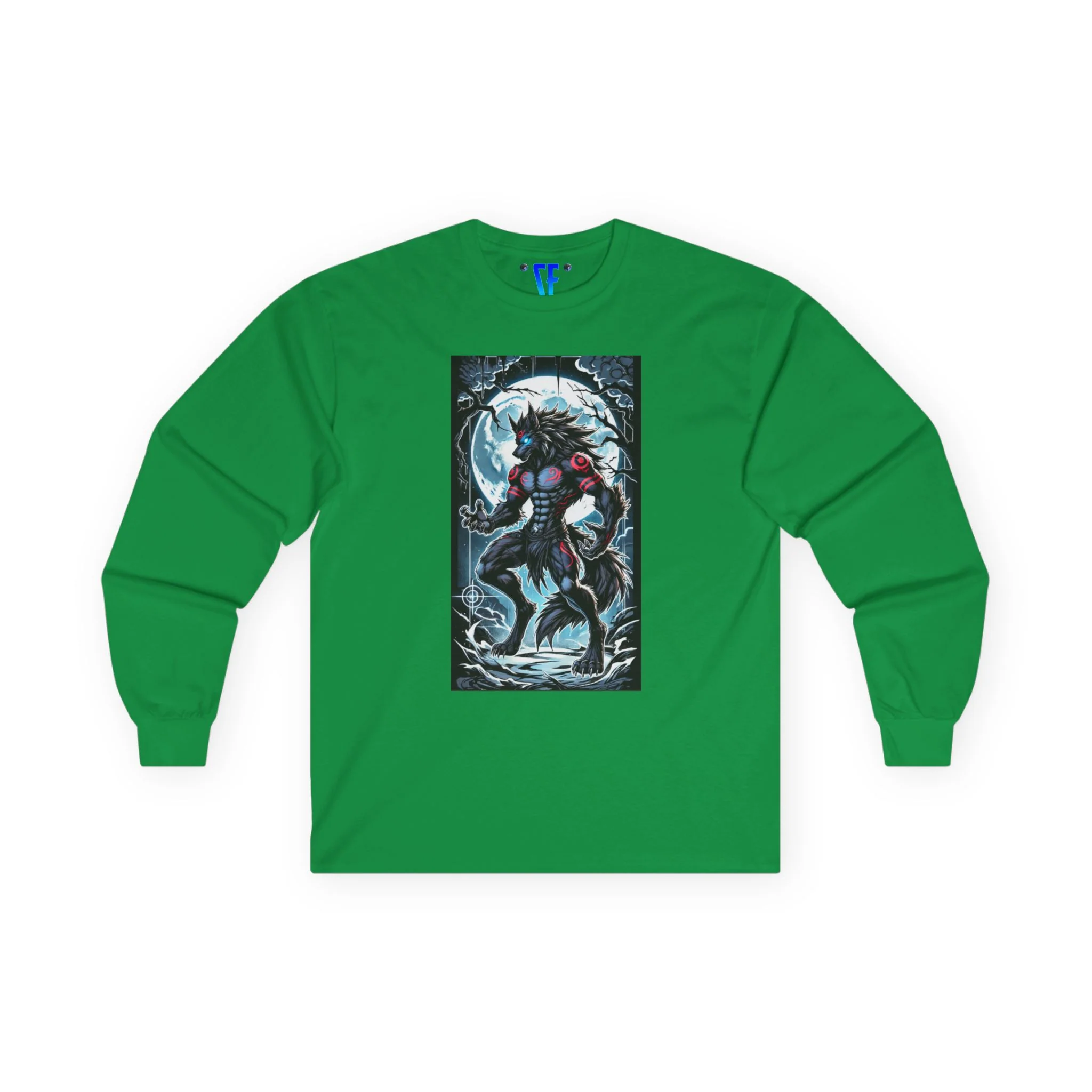 Moonfall Series Shadow WereWolf Long Sleeve Tee Lunar Warrior Design - Image 7