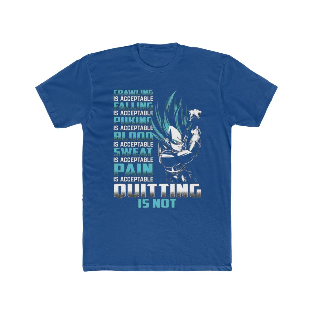 Quitting Is Not A Option Quote T-Shirt - Image 8