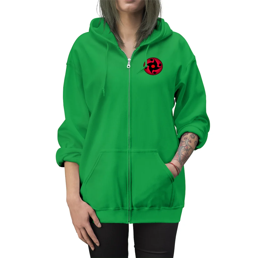 Sharingan Eye Unisex Zip Up Hoodie - Image 10