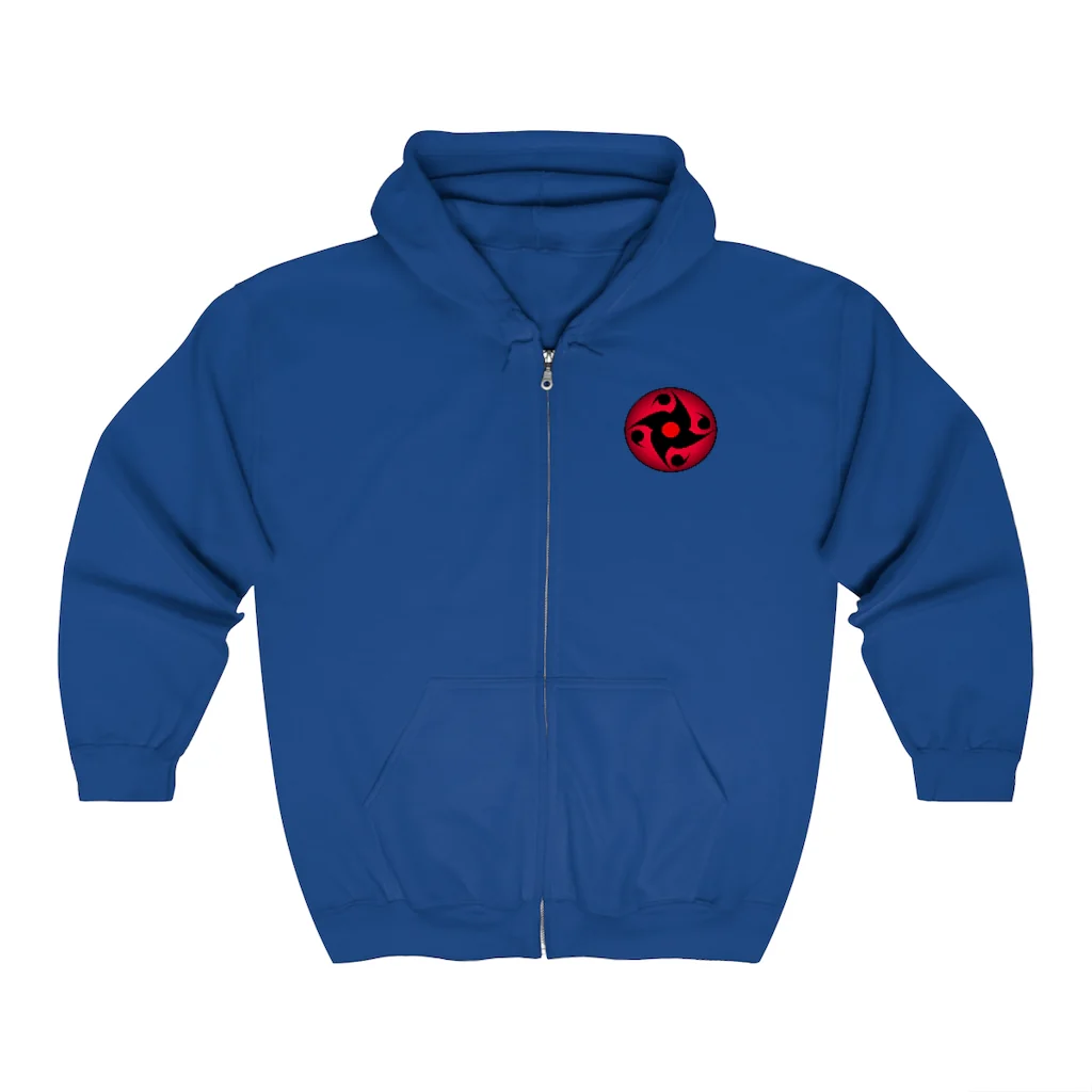 Sharingan Eye Unisex Zip Up Hoodie - Image 16