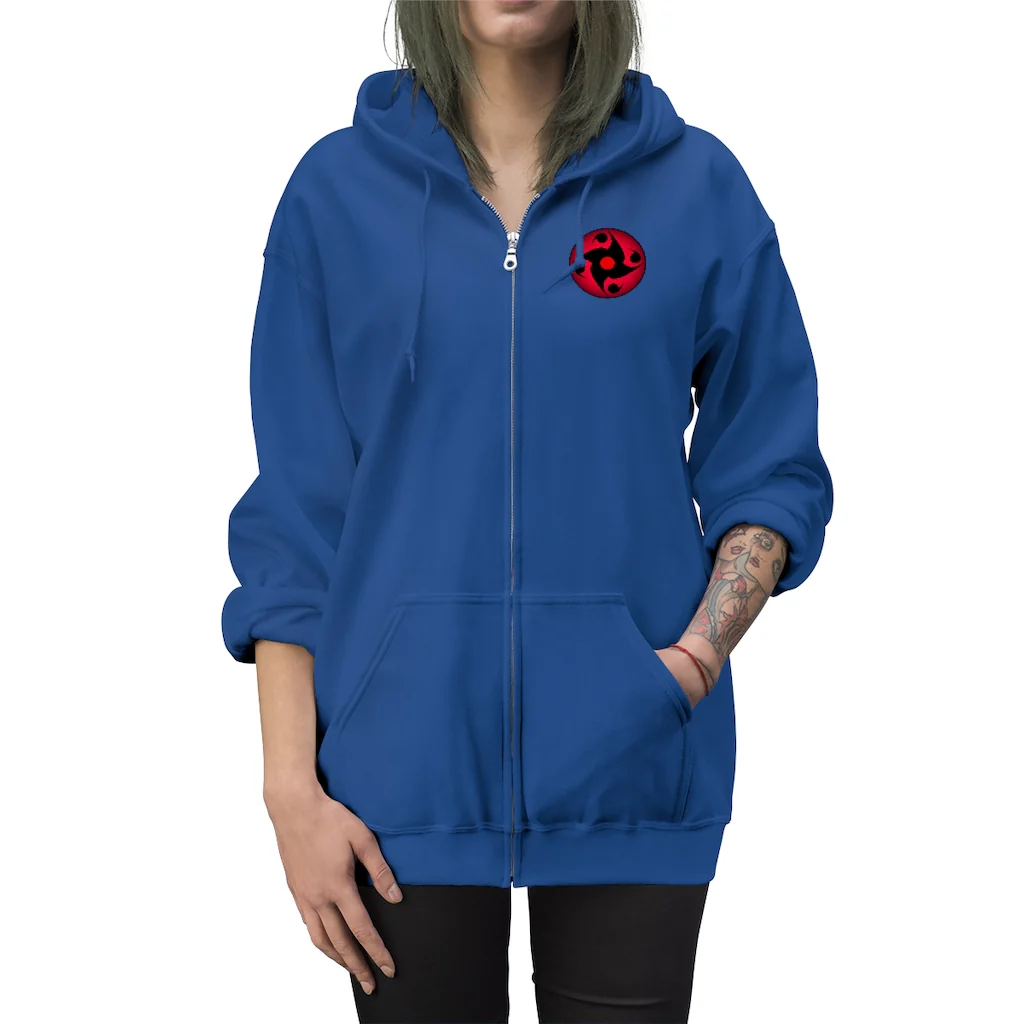 Sharingan Eye Unisex Zip Up Hoodie - Image 17