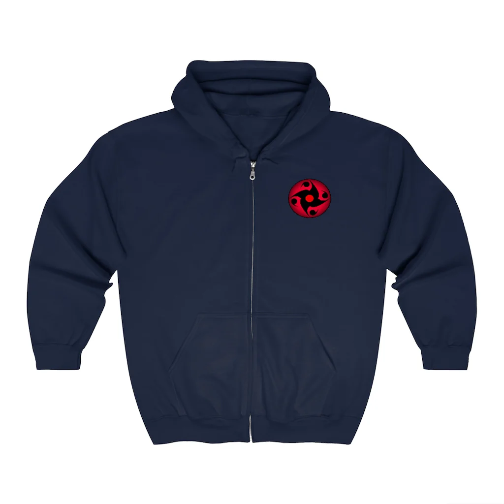 Sharingan Eye Unisex Zip Up Hoodie - Image 19