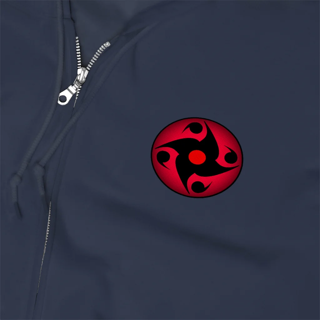 Sharingan Eye Unisex Zip Up Hoodie - Image 22