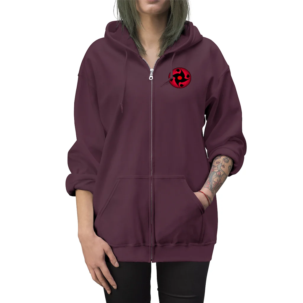 Sharingan Eye Unisex Zip Up Hoodie - Image 24