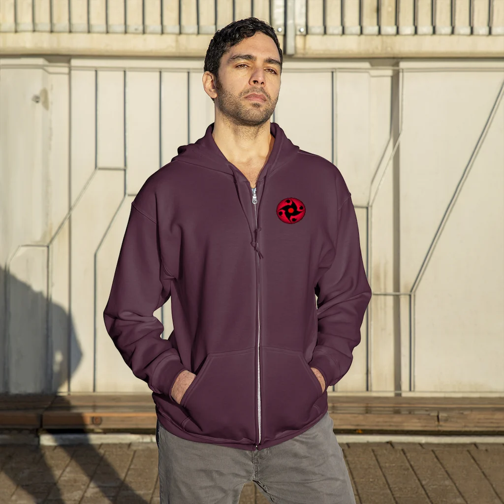 Sharingan Eye Unisex Zip Up Hoodie - Image 25