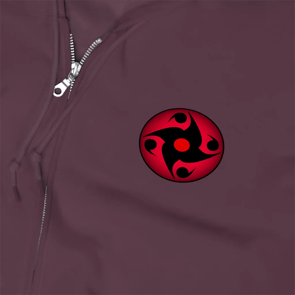 Sharingan Eye Unisex Zip Up Hoodie - Image 26