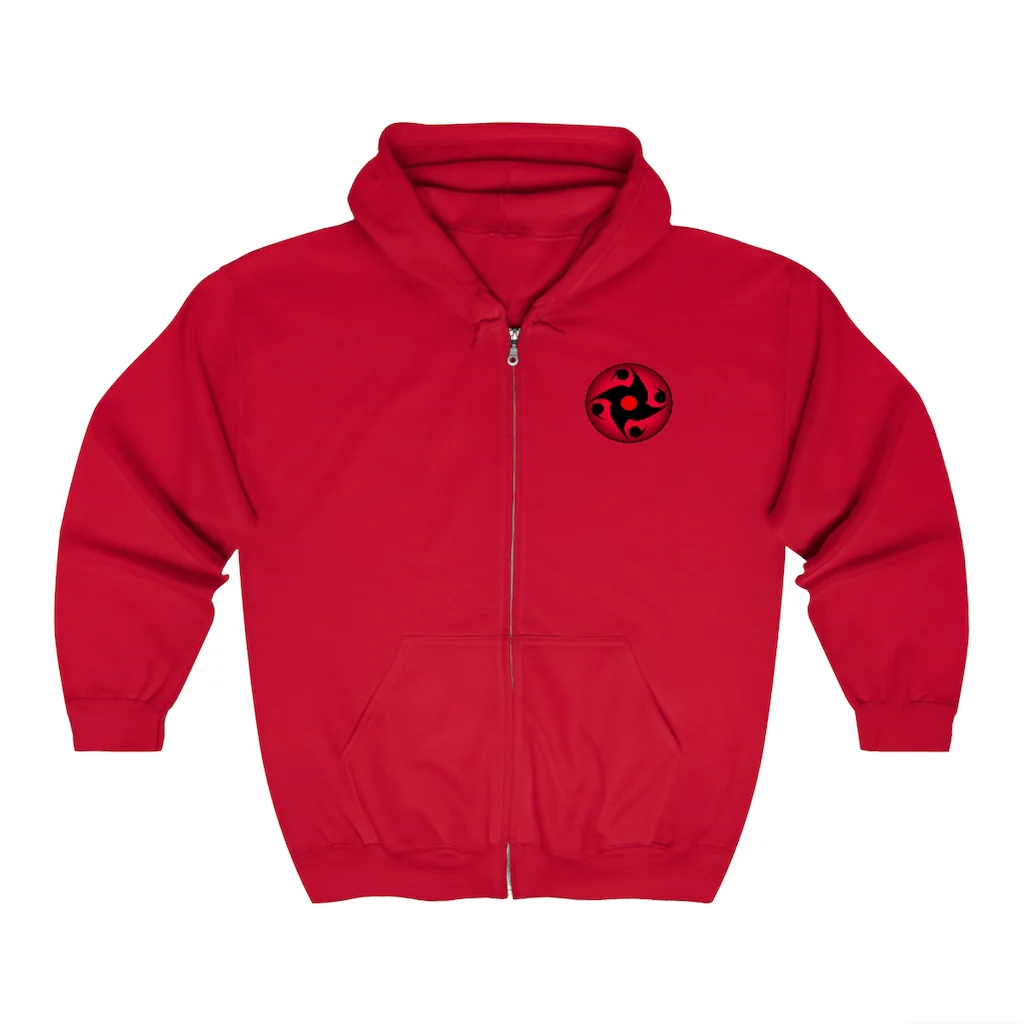 Sharingan Eye Unisex Zip Up Hoodie - Image 27