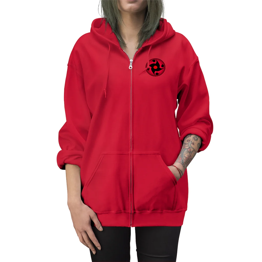 Sharingan Eye Unisex Zip Up Hoodie - Image 28