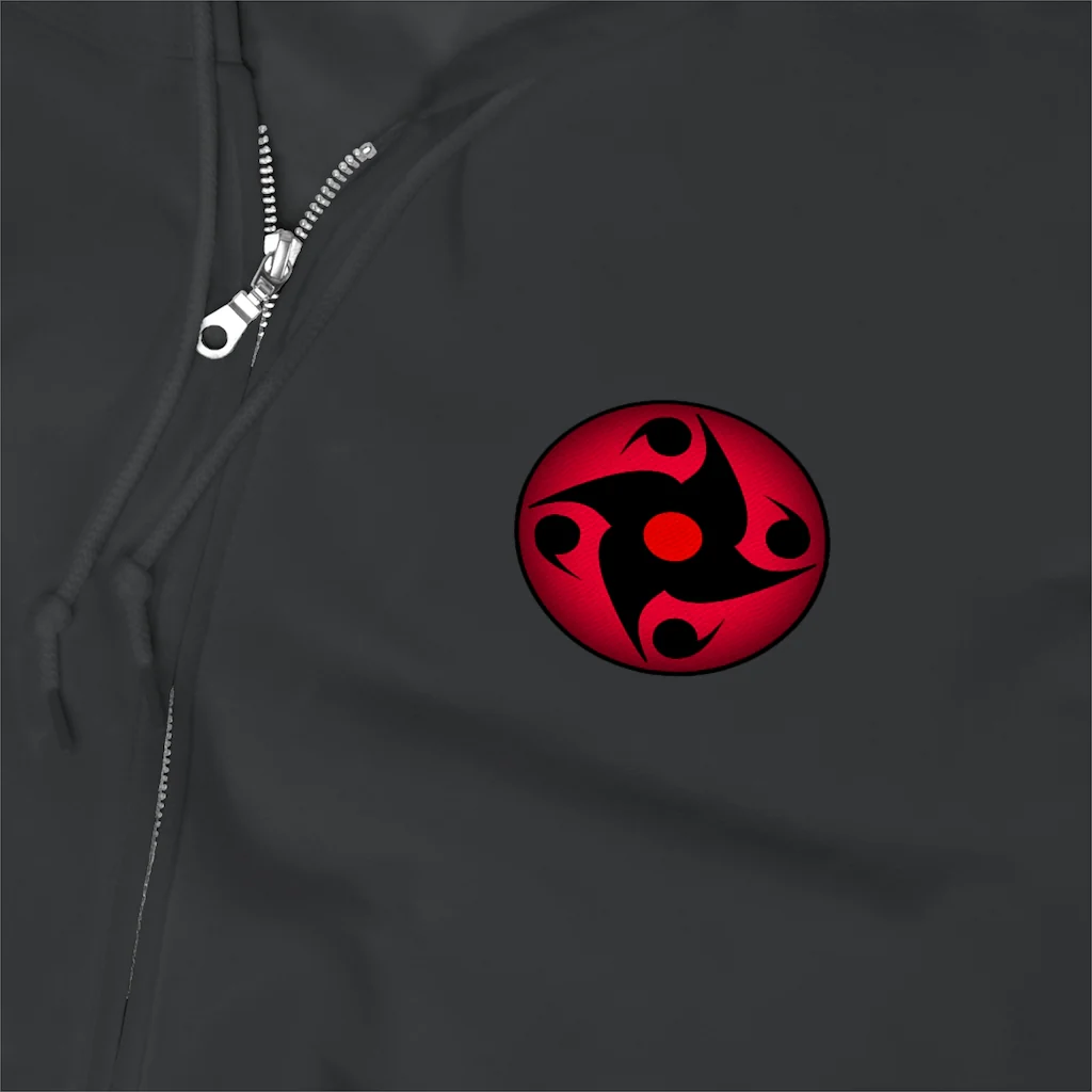 Sharingan Eye Unisex Zip Up Hoodie - Image 4