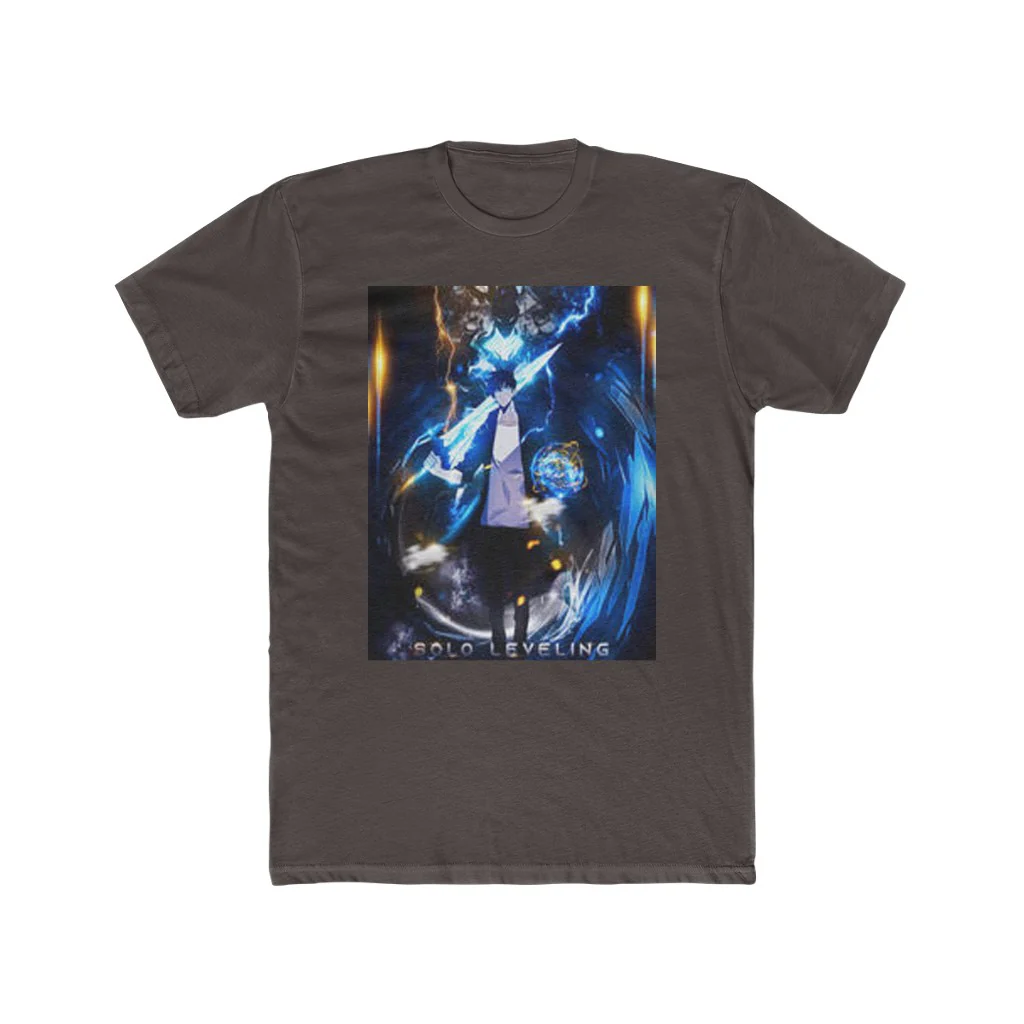 Solo Leveling Sung Jin Woo and Igris Crew T-Shirt - Image 4