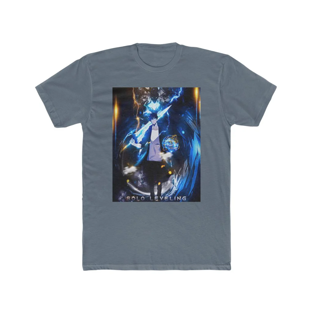 Solo Leveling Sung Jin Woo and Igris Crew T-Shirt - Image 6