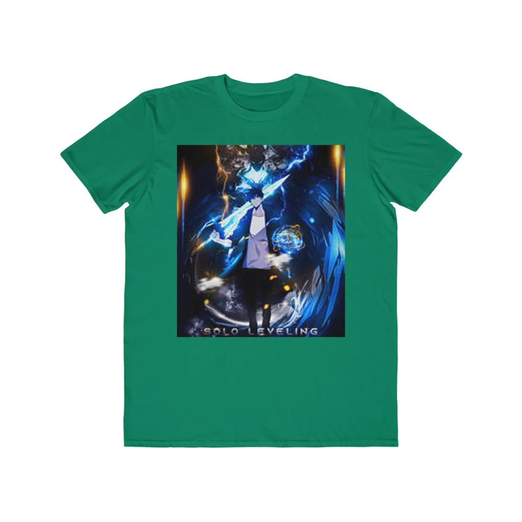 Solo Leveling Sung Jin-Woo And Igris Men's Lightweight Fashion T-Shirt - Image 5