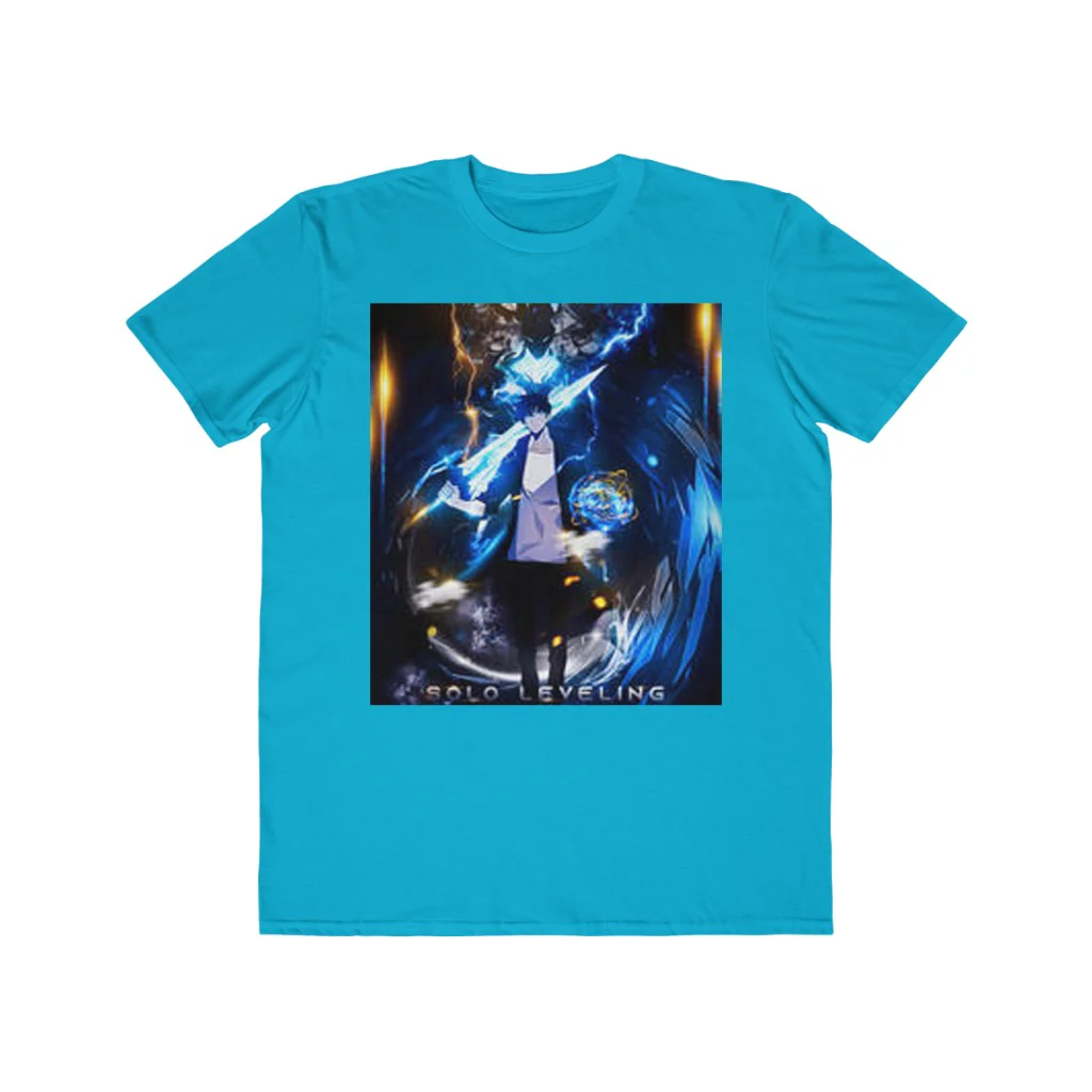Solo Leveling Sung Jin-Woo And Igris Men's Lightweight Fashion T-Shirt - Image 6