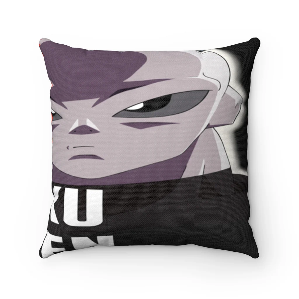 The One Goku Vs. Jiren Polyester Square Pillow - Image 3