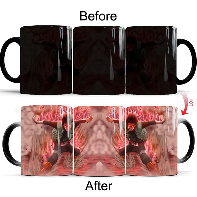 Thermochromic 350ml Color Changing Magic Cup Ceramic Coffee Milk Mug Drink Different Naruto Designs Mug - Image 10