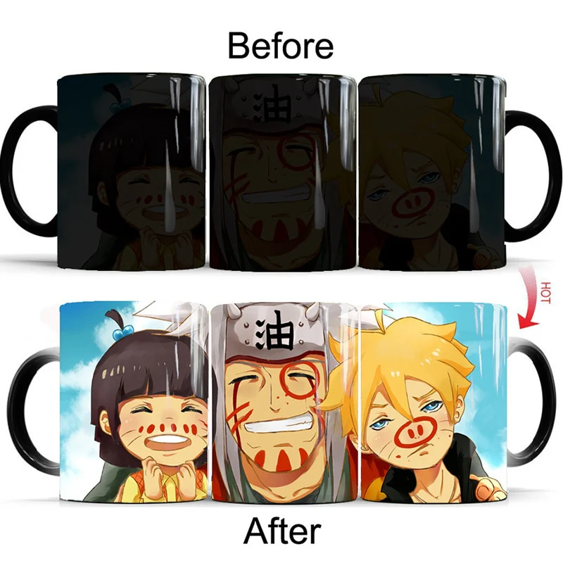 Thermochromic 350ml Color Changing Magic Cup Ceramic Coffee Milk Mug Drink Different Naruto Designs Mug - Image 16