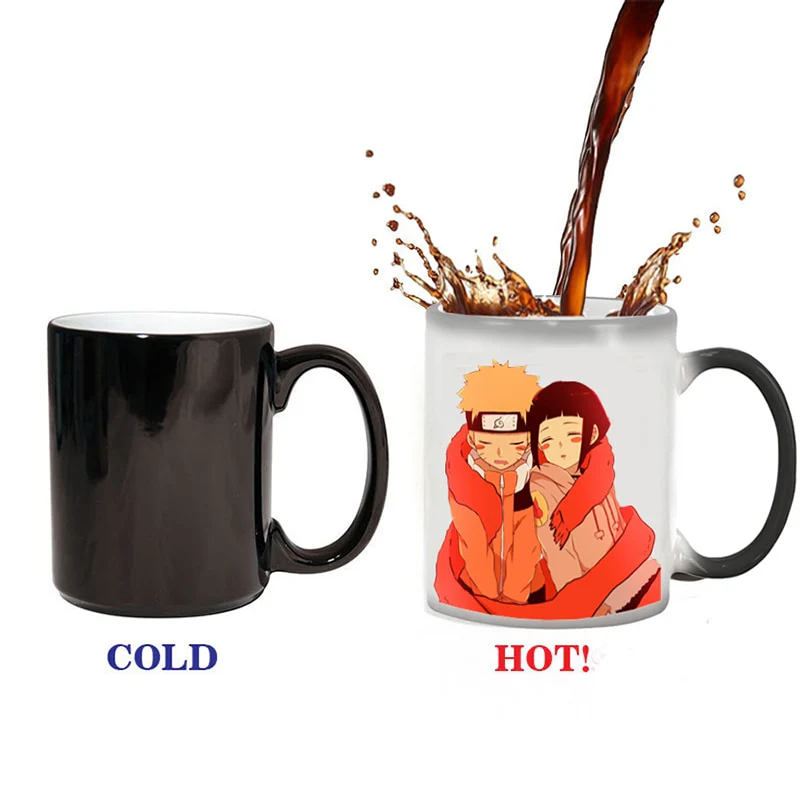 Thermochromic 350ml Color Changing Magic Cup Ceramic Coffee Milk Mug Drink Different Naruto Designs Mug - Image 23
