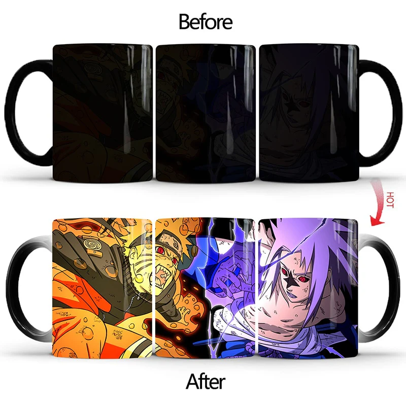 Thermochromic 350ml Color Changing Naruto Ceramic Mug Milk Coffee Tea Cup Different Designs Mug - Image 10