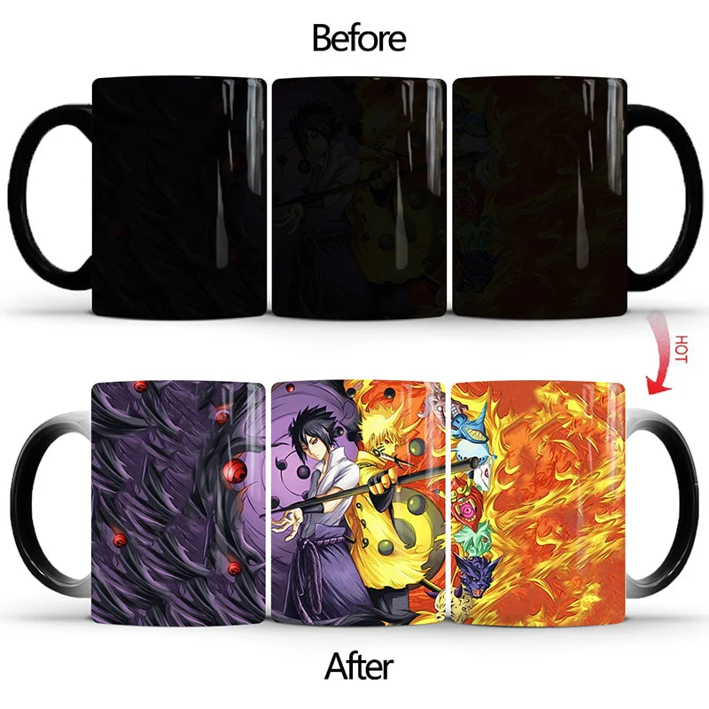 Thermochromic 350ml Color Changing Naruto Ceramic Mug Milk Coffee Tea Cup Different Designs Mug - Image 11