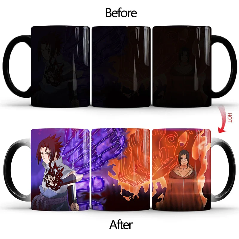 Thermochromic 350ml Color Changing Naruto Ceramic Mug Milk Coffee Tea Cup Different Designs Mug - Image 13