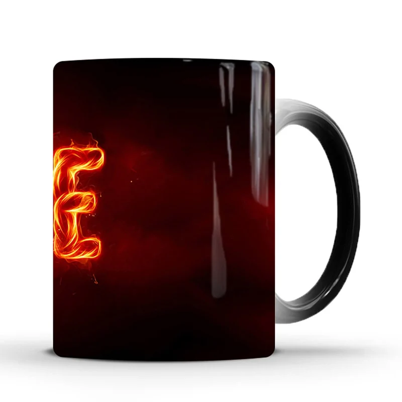 Thermochromic Magic Cup Love Color Changing Mug Ceramic 350ml Coffee Milk Cup Drink - Image 4