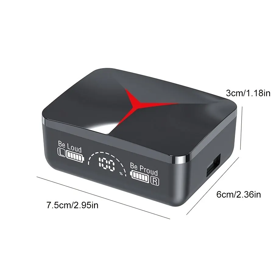 TWS M90 Wireless Headphones Sliding Cover Gaming Earphone Bluetooth 5.3 Sport Earbuds Music Headsets - Image 3