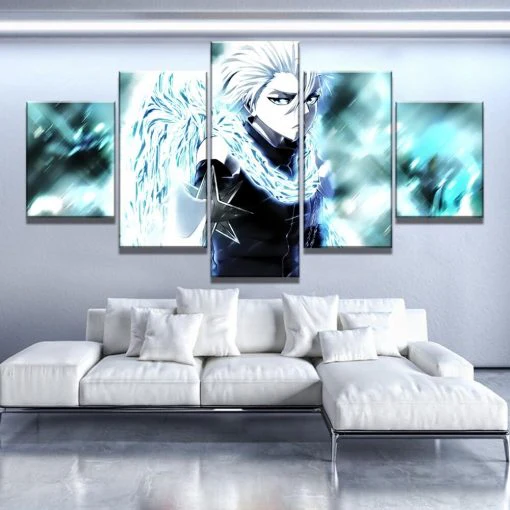 Tōshirō Hitsugaya Bankai Ice Form Wall Art Poster Pictures Living Room Home Decor 5 Pieces Canvas - Image 3