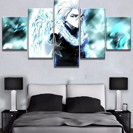 Tōshirō Hitsugaya Bankai Ice Form Wall Art Poster Pictures Living Room Home Decor 5 Pieces Canvas - Image 4