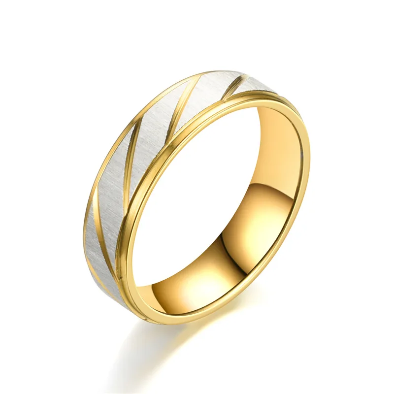 Wave Pattern Couple Rings Men Women High Quality Stainless Steel Ring Engagement Wedding Rings Jewelry - Image 6