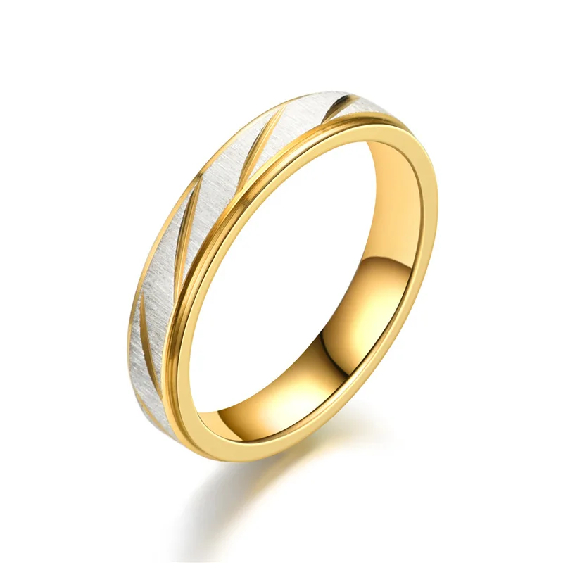 Wave Pattern Couple Rings Men Women High Quality Stainless Steel Ring Engagement Wedding Rings Jewelry - Image 7