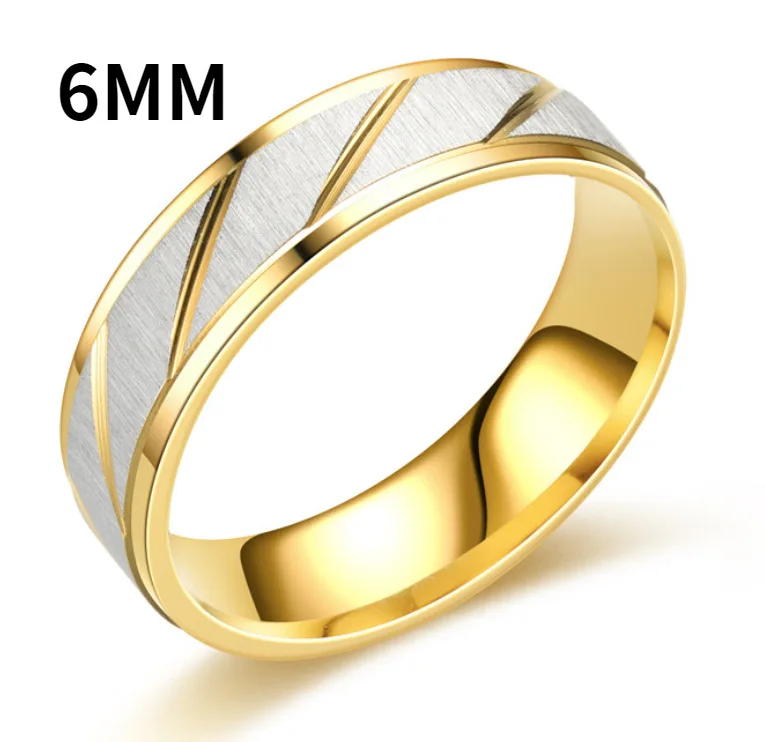 Wave Pattern Couple Rings Men Women High Quality Stainless Steel Ring Engagement Wedding Rings Jewelry - Image 8