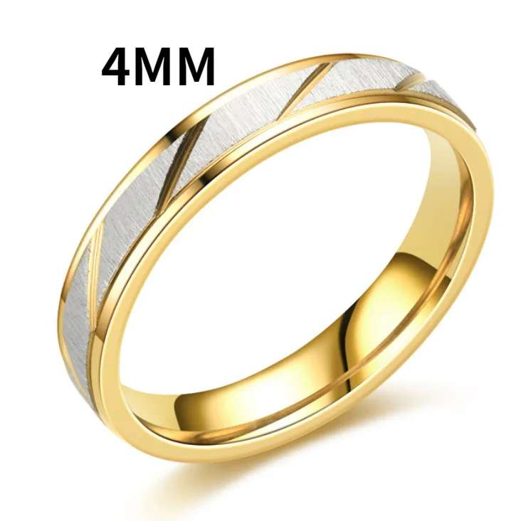 Wave Pattern Couple Rings Men Women High Quality Stainless Steel Ring Engagement Wedding Rings Jewelry - Image 9