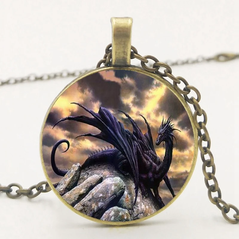 Western Dragon Region Black Dragon Pendant Necklace Jewelry Necklace Pendant Black Dragon - Image 3